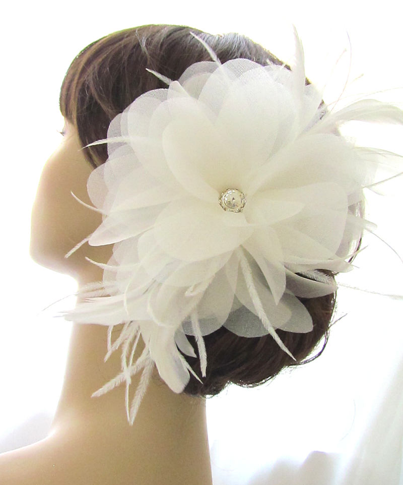 Loren Bridal Hair Accessory Flower Clip