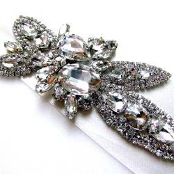 Pippa Rhinestone Bridal Sash Belt
